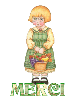 gif animé merci fille